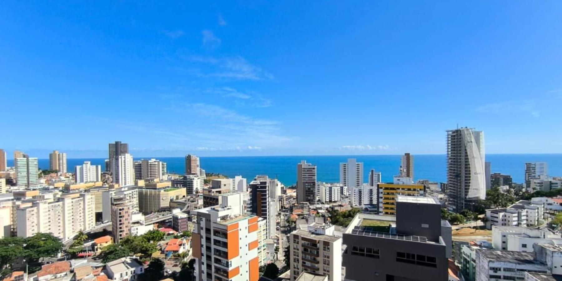 Lindo Studio Vista Mar Na Barra Com Piscina No Rooftop Do Edf, Proximo Ao Porto Da Barra Salvador Exteriör bild
