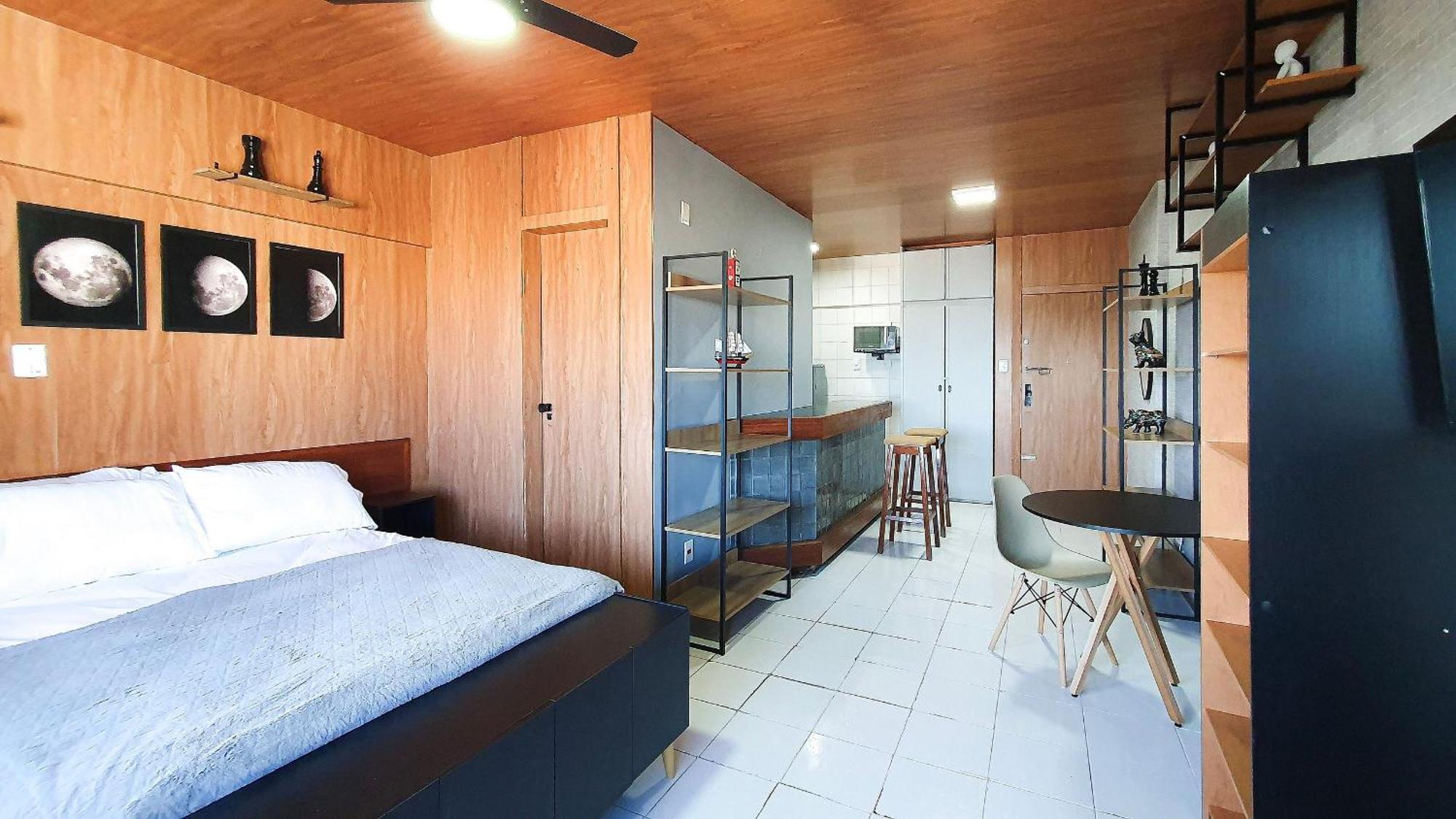 Lindo Studio Vista Mar Na Barra Com Piscina No Rooftop Do Edf, Proximo Ao Porto Da Barra Salvador Exteriör bild